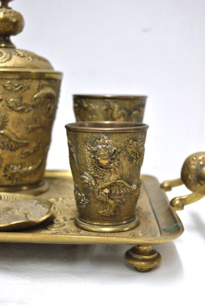 Set de licor oriental bronce - Imagen 5