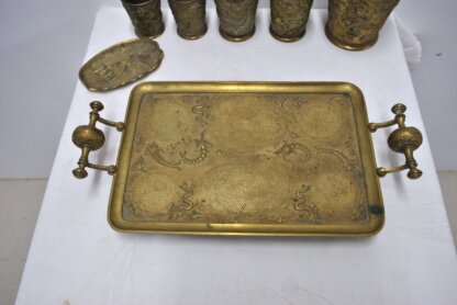 Set de licor oriental bronce - Imagen 8