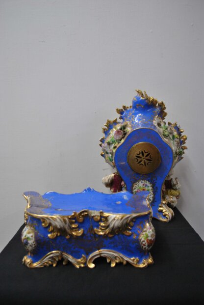 Reloj rococó porcelana - Imagen 15