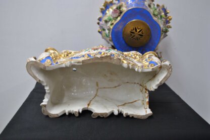 Reloj rococó porcelana - Imagen 17