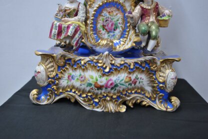 Reloj rococó porcelana - Imagen 6