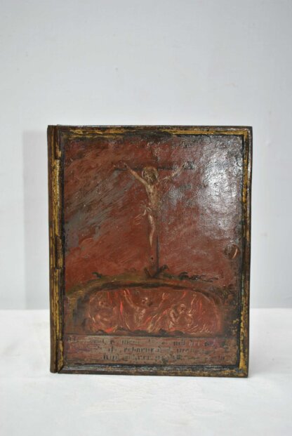 Retablo díptico óleo sobre cobre - Imagen 4
