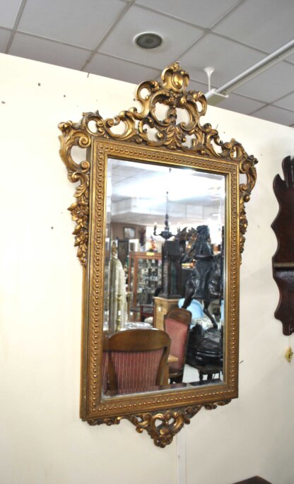 Espejo dorado madera - Imagen 2