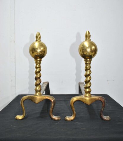 Morillos chimenea bronce