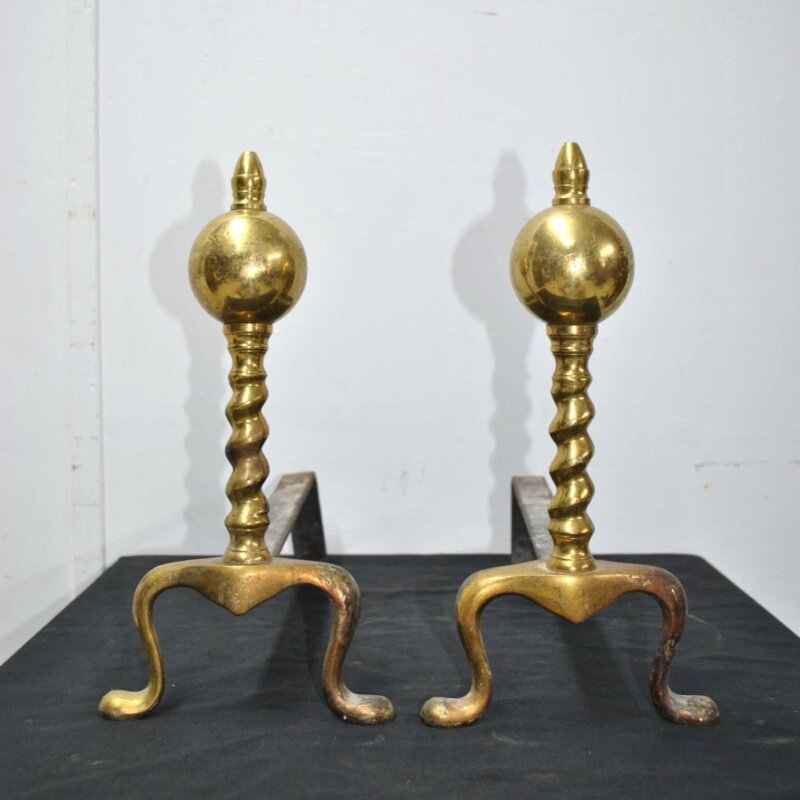 Morillos chimenea bronce