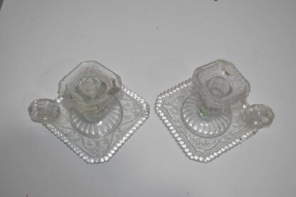 Palmatorias candelabros cristal - Imagen 4