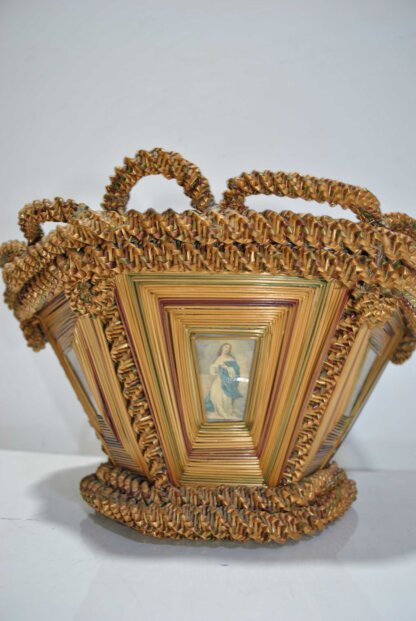 Canasto figuras Virgen y Cristo - Imagen 6