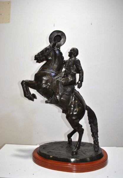 Escultura jinete Cuevas bronce - Imagen 2