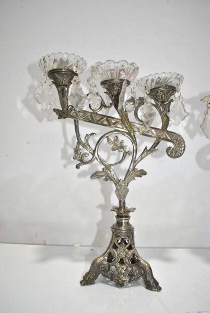 Pareja candelabros mesa - Imagen 2