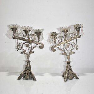 Pareja candelabros mesa