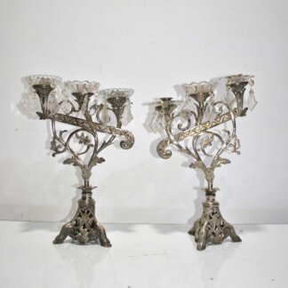 Pareja candelabros mesa
