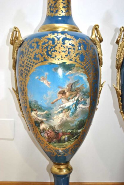 Grandes jarrones tipo Sevres - Imagen 10