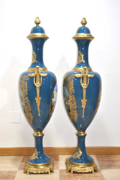 Grandes jarrones tipo Sevres - Imagen 11