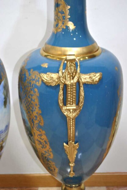 Grandes jarrones tipo Sevres - Imagen 12