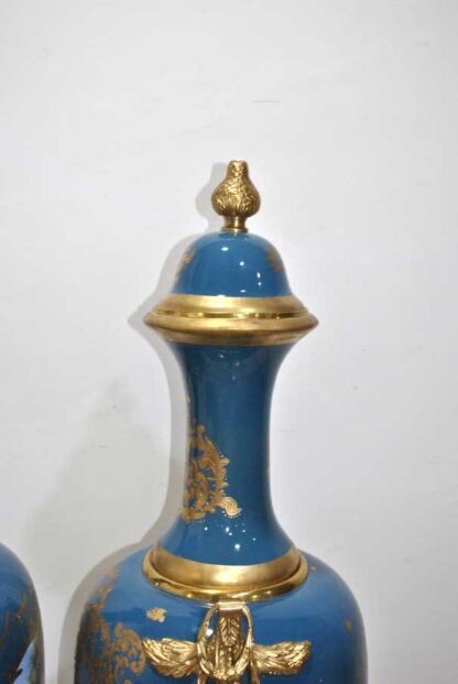 Grandes jarrones tipo Sevres - Imagen 13