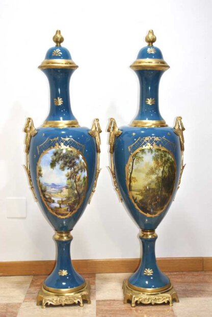 Grandes jarrones tipo Sevres - Imagen 15