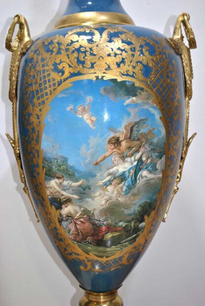 Grandes jarrones tipo Sevres - Imagen 7