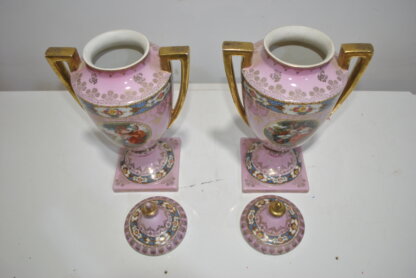 Pareja jarrones rosas - Imagen 10