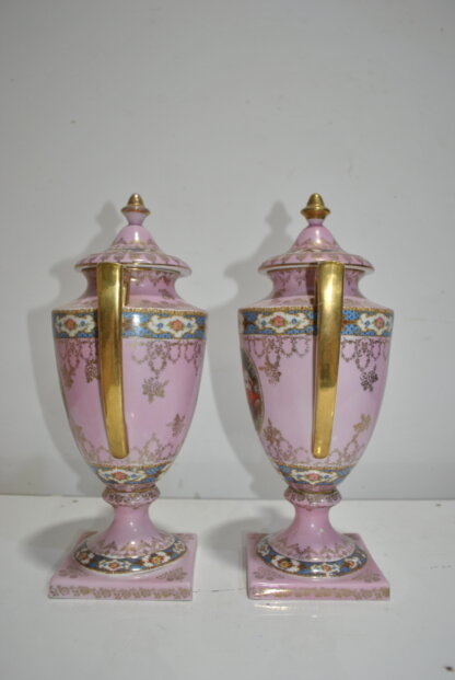 Pareja jarrones rosas - Imagen 13