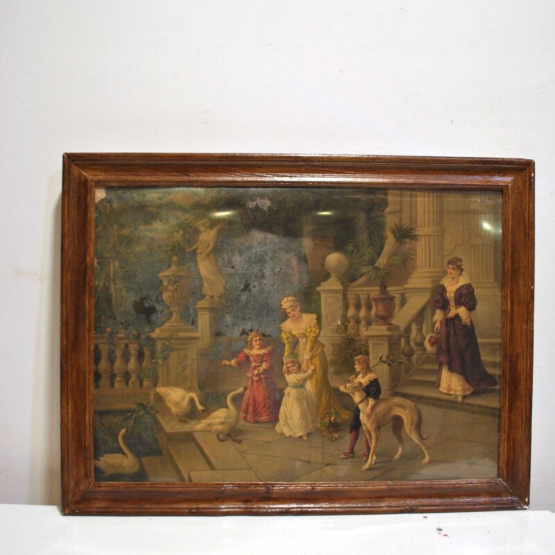 Lámina romántica Victoriana