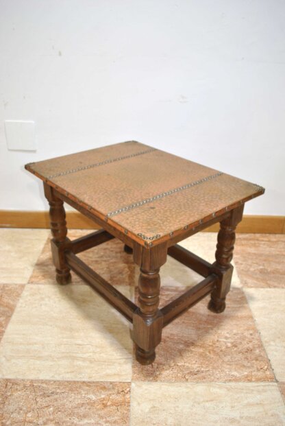 Mesa rústica tablero cobre - Imagen 4