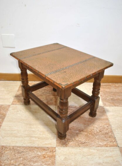 Mesa rústica tablero cobre