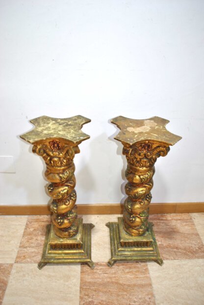 Pareja columnas pan de oro - Imagen 2