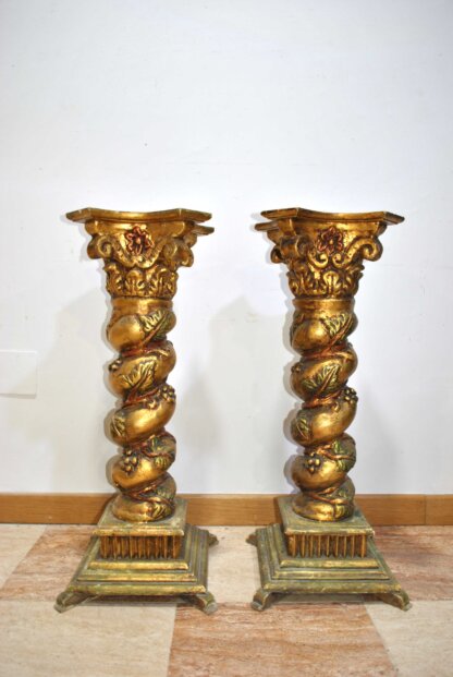 Pareja columnas pan de oro - Imagen 5