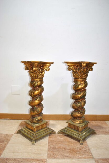 Pareja columnas pan de oro - Imagen 7