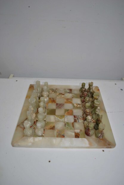 Juego de ajedrez mármol Ónix - Imagen 2