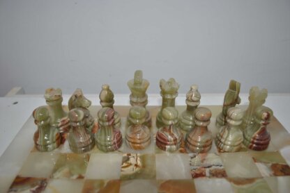 Juego de ajedrez mármol Ónix - Imagen 3