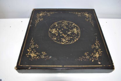 Caja antigua madera lacada - Imagen 2