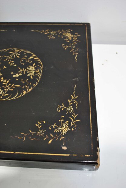 Caja antigua madera lacada - Imagen 3