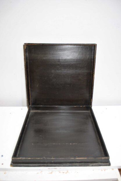 Caja antigua madera lacada - Imagen 5