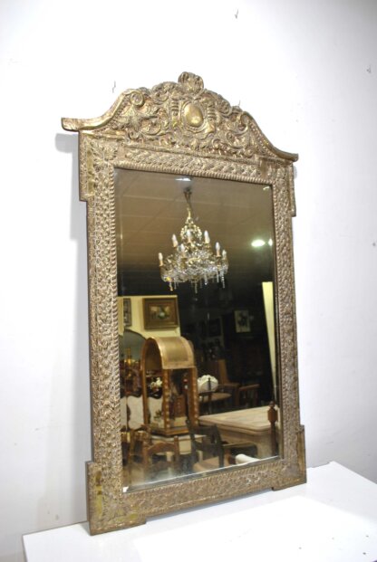 Gran espejo latón dorado - Imagen 3