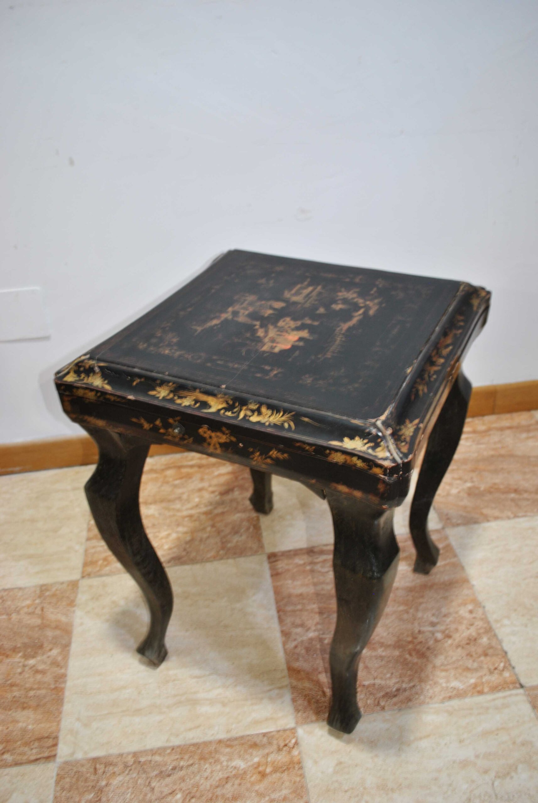 Mesa oriental lacada negra - Imagen 6