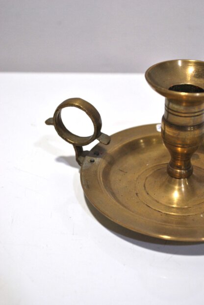 Candelero o palmatoria bronce - Imagen 2