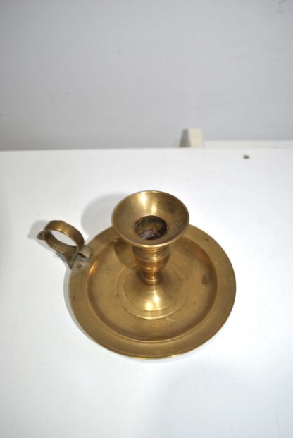 Candelero o palmatoria bronce - Imagen 3