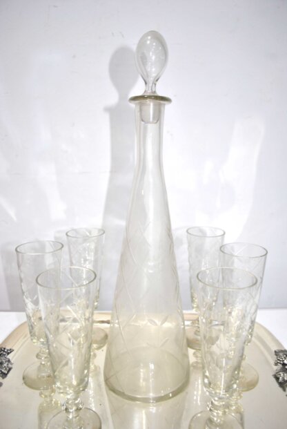 Set copas licoreras y bandeja - Imagen 2
