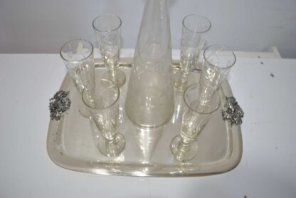 Set copas licoreras y bandeja - Imagen 3