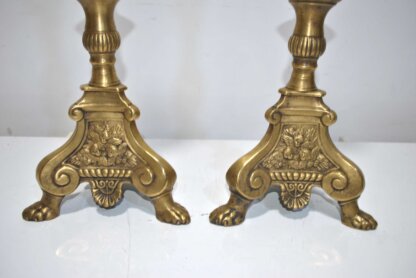 Candelabros hacheros bronce - Imagen 3