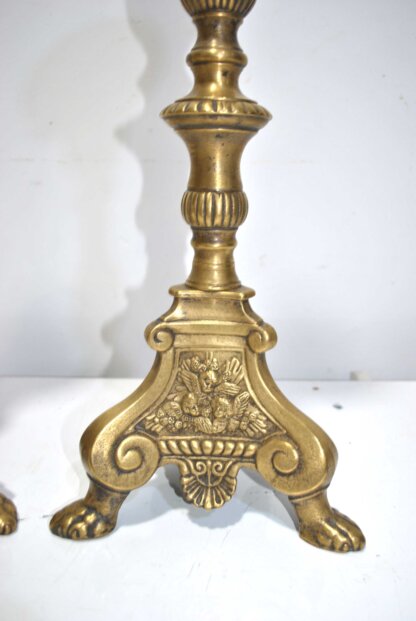 Candelabros hacheros bronce - Imagen 5