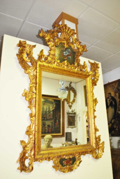 Espejo oro con pinturas - Imagen 4