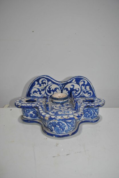 Tintero cerámica estilo Talavera