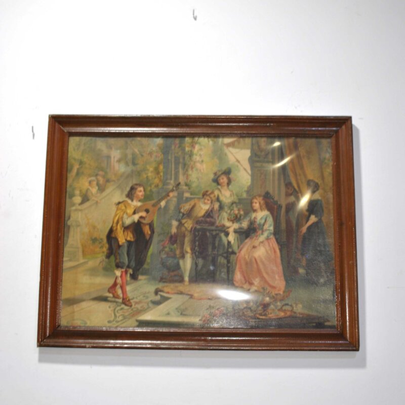 Lámina antigua romántica