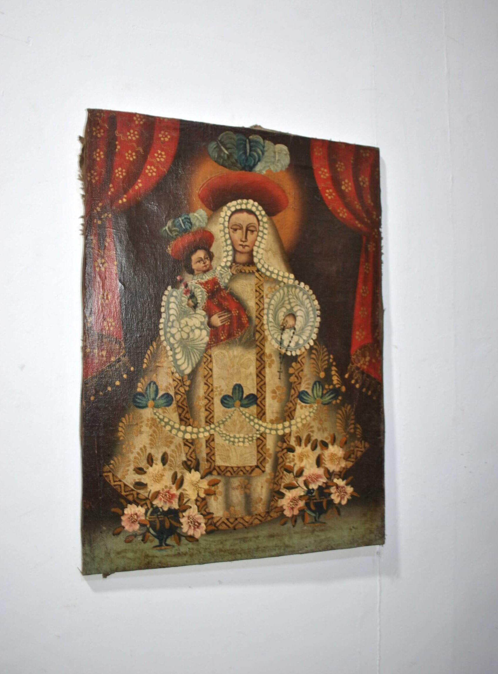 Cuadro cuzqueño Virgen