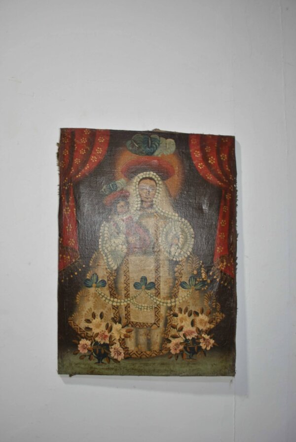 Cuadro cuzqueño Virgen - Imagen 2