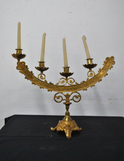 Candelabro bronce 4 velas