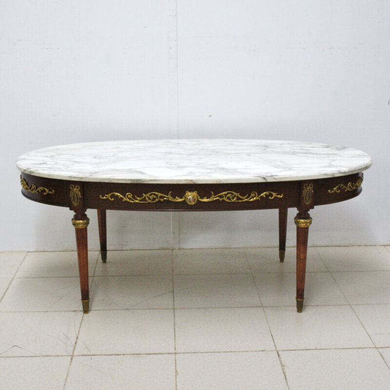 Mesa de centro porcelanas Luis XVI