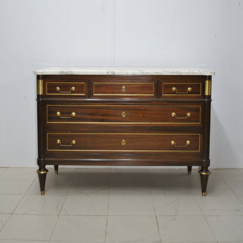Cómoda Luis XVI madera y bronce